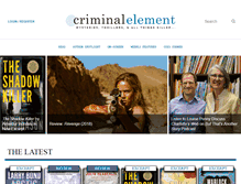 Tablet Screenshot of criminalelement.com